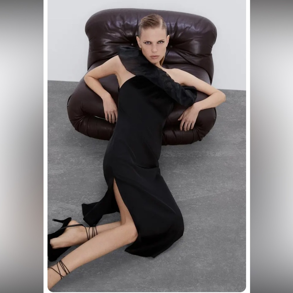 ZARA organza satin effect dress (8779/ 462/ 800)